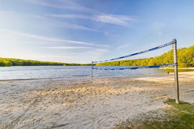 a view of an ocean and beach