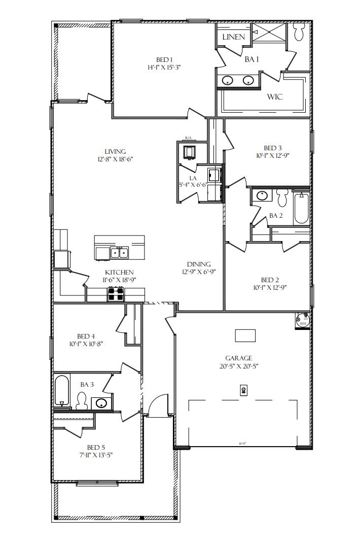 4677 Marine Loop Crestview, FL 32539 - Photo 36 of 36 Creekside Floorplan