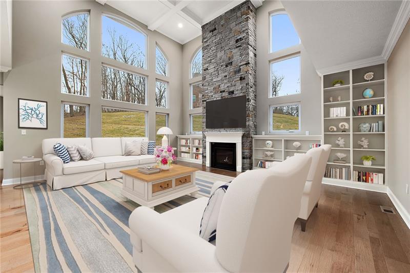 193 Witherow Road Sewickley, PA 15143 - Photo 3 of 25 Hardwood floors and built in cabinetry.