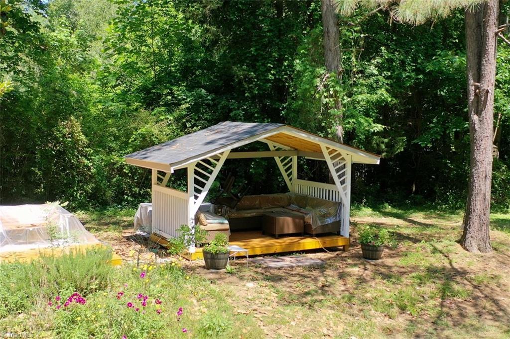6028 Brantley Gordon Road Denton, NC 27239 - Photo 21 of 34 New gazebo is the perfect spot to relax in the back yard.