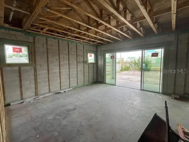 a view of an empty room