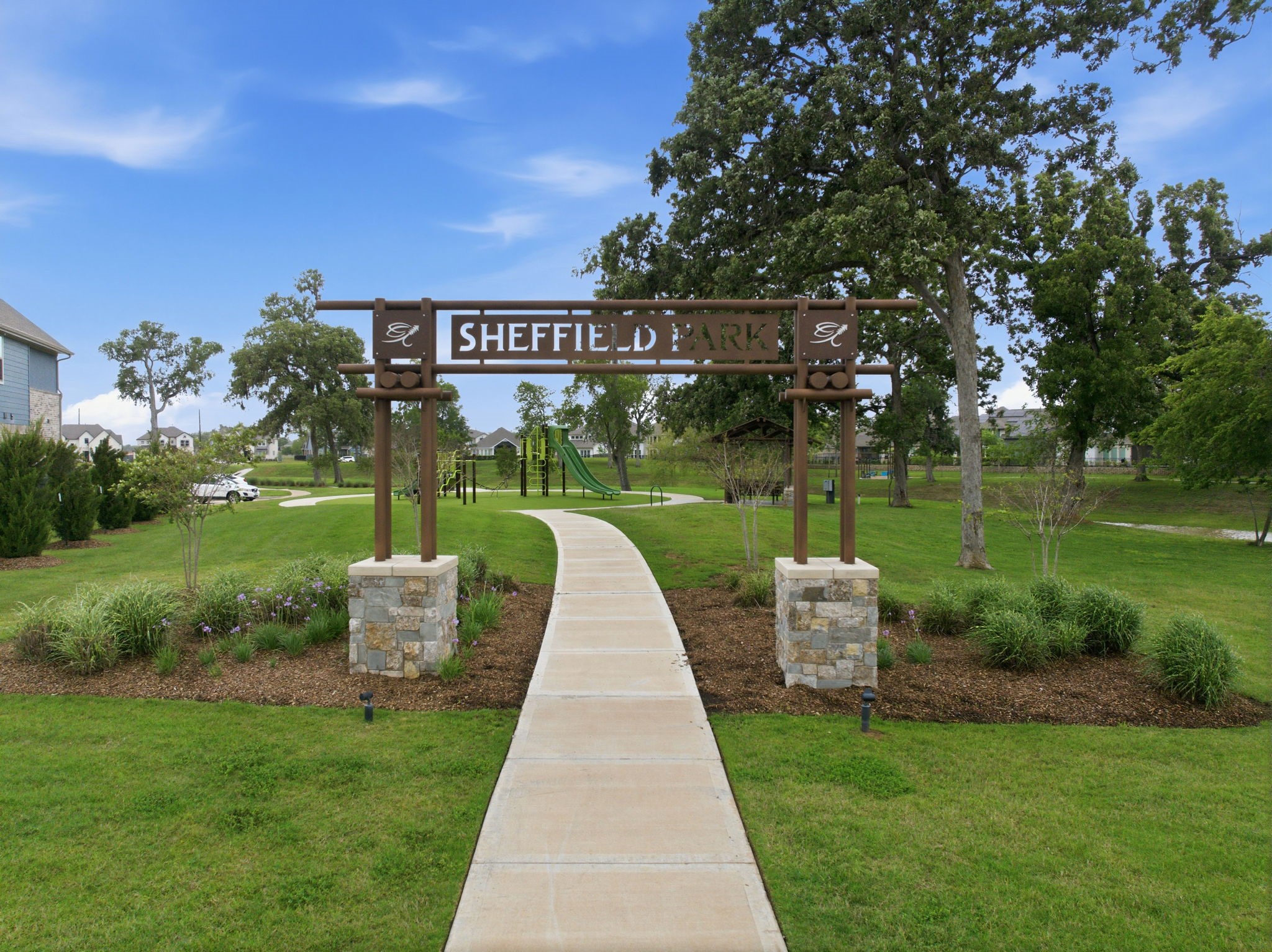 32503 Vly Redstem Way Fulshear, TX 77441 - Photo 4 of 18 a view of a park with large trees