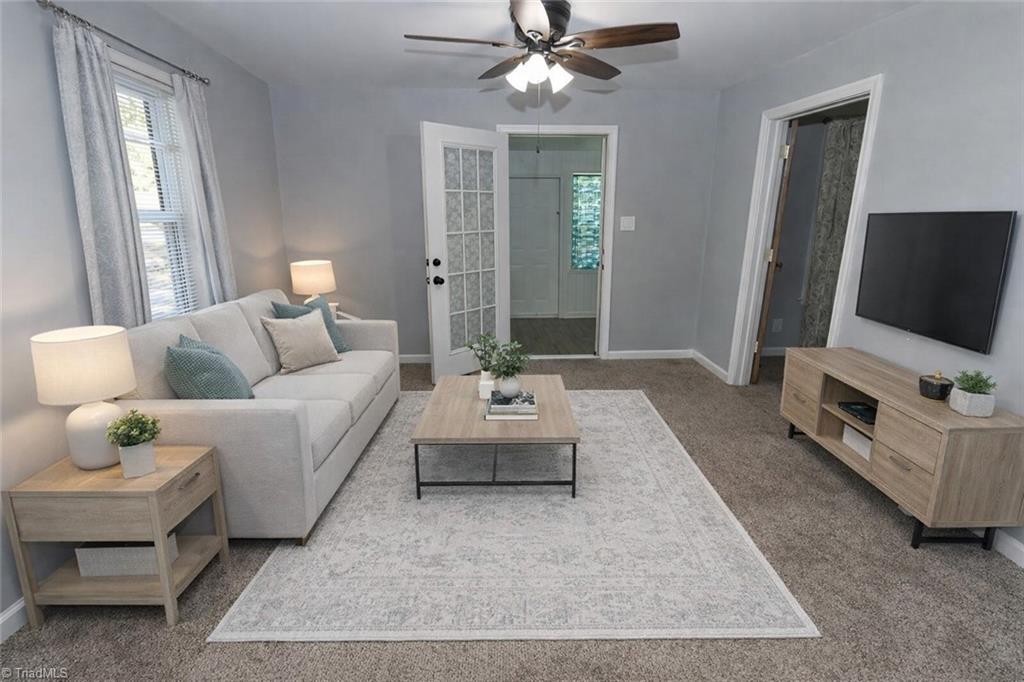 Photo has been virtually staged to illustrate potential use and scale of the room. Furniture and décor are not included.