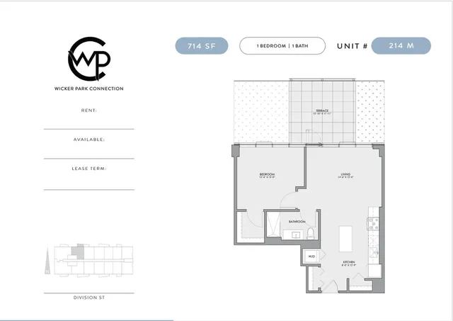 $2,795 | 1664 West Division Street, Unit 214M, Chicago, IL 60622