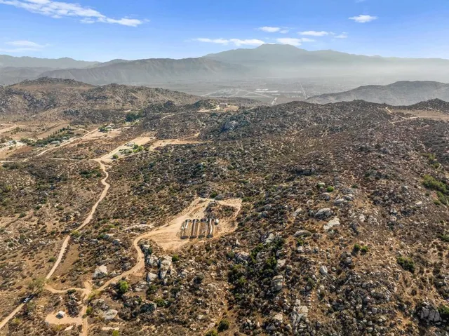 a view of city and mountain