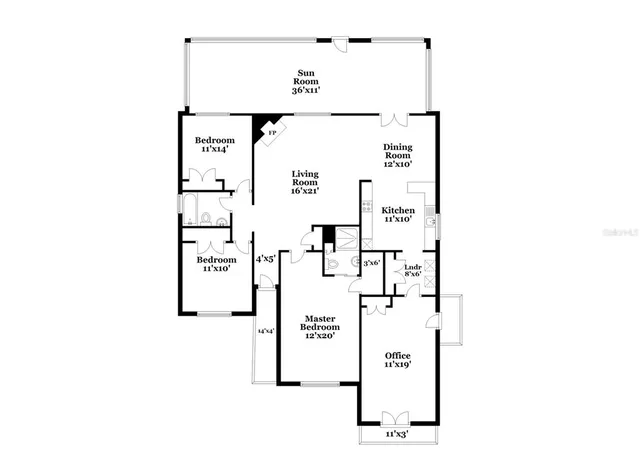 a picture of a bathroom with mirror