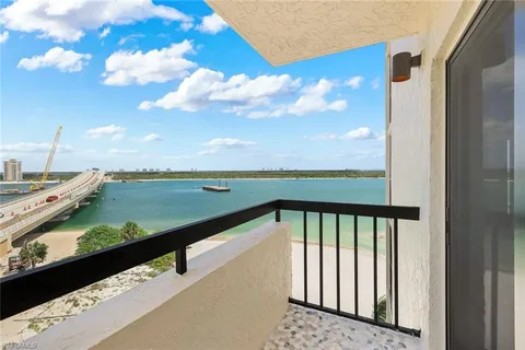 a view of city from balcony