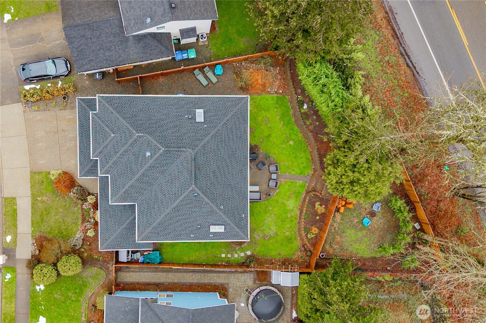25010 235th Court Southeast Maple Valley, WA 98038 - Photo 2 of 40 an aerial view of house with yard