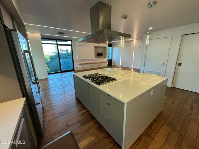 a view of hallway with stairs