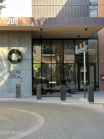 a view of a city with tall buildings