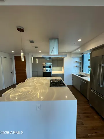 a view of an empty room