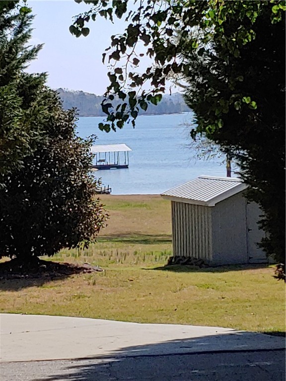 218 Maret Road Townville, SC 29689 - Photo 6 of 24 Back yard view of lake