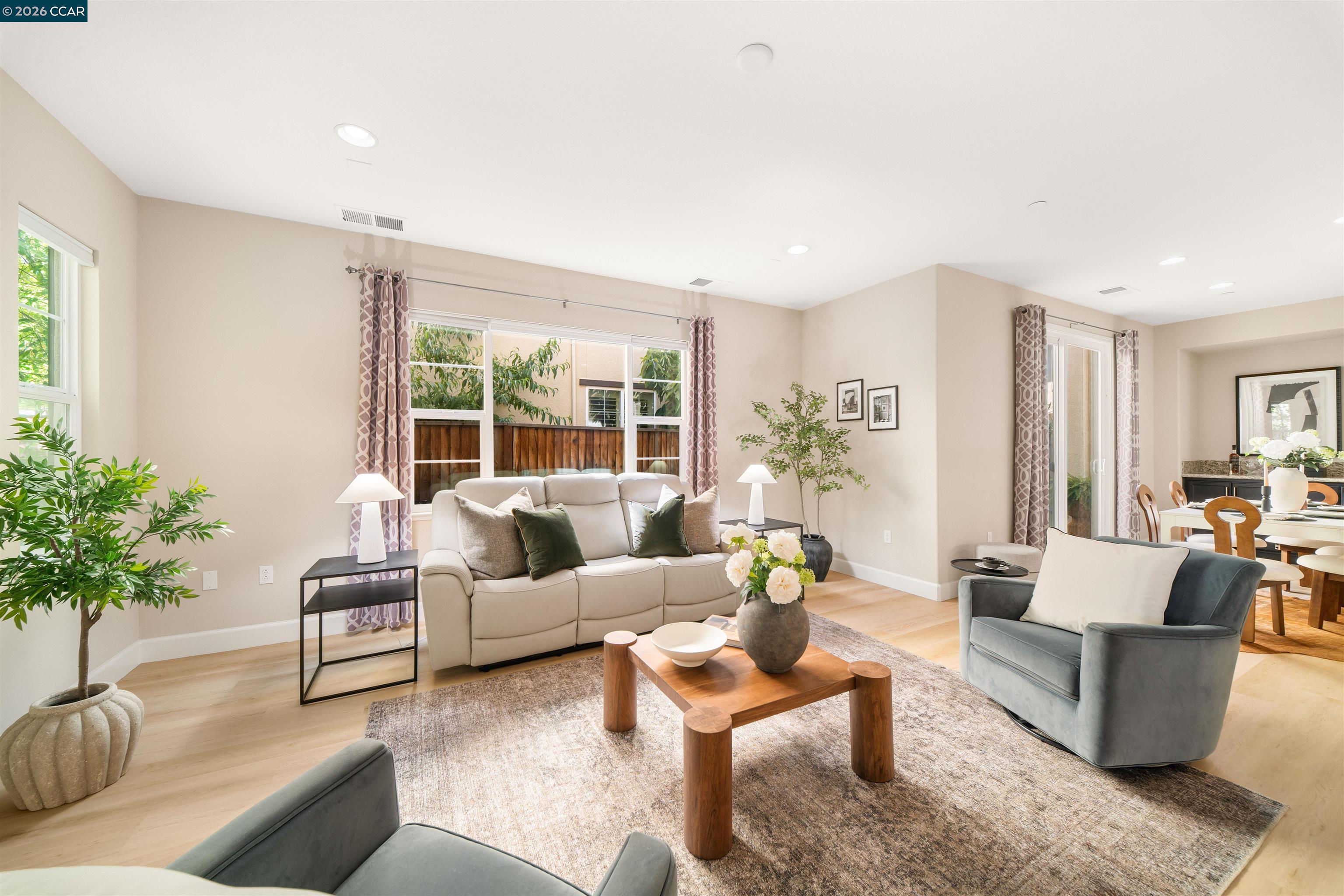 2026 Poinsettia Street San Ramon, CA 94582 - Photo 2 of 26 a living room with furniture and a large window