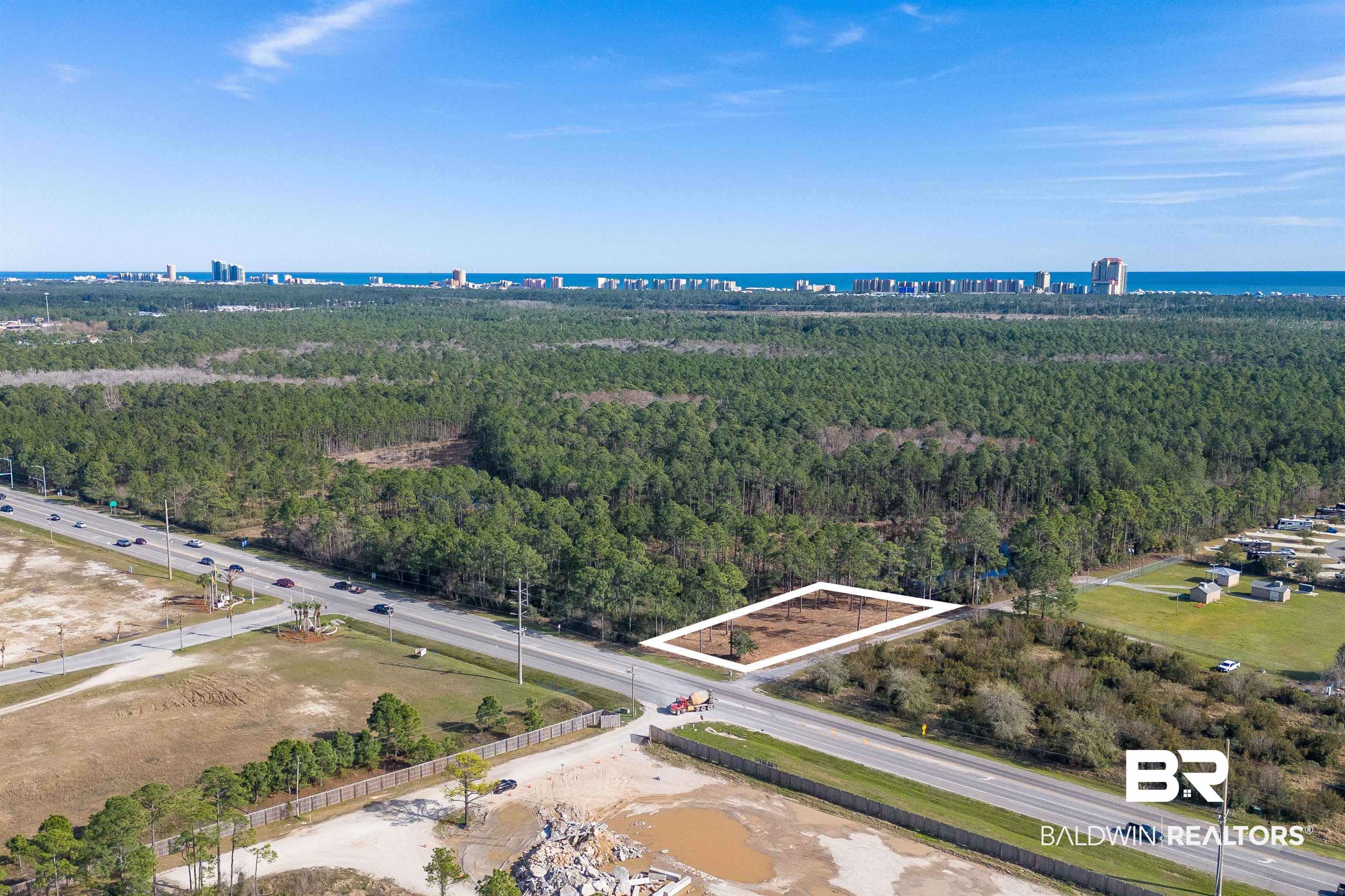 0 Canal Road Orange Beach, AL 36561 - Photo 17 of 25 Birds eye view of property with a forest view and a water view