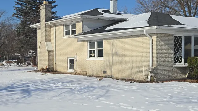 a front view of a house