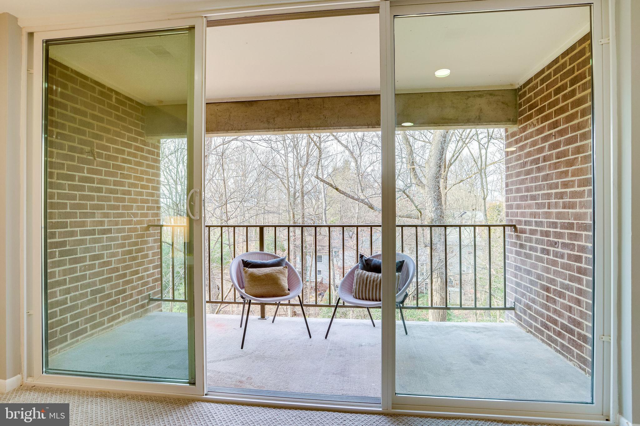 1538 Northgate Square, Unit 31B Reston, VA 20190 - Photo 15 of 30 Large Quiet Balcony Facing the Trees