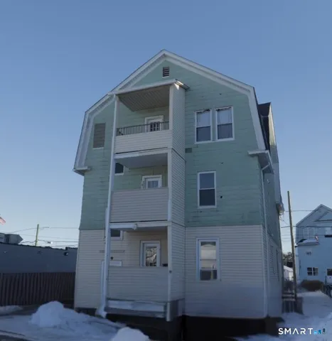 a front view of a house