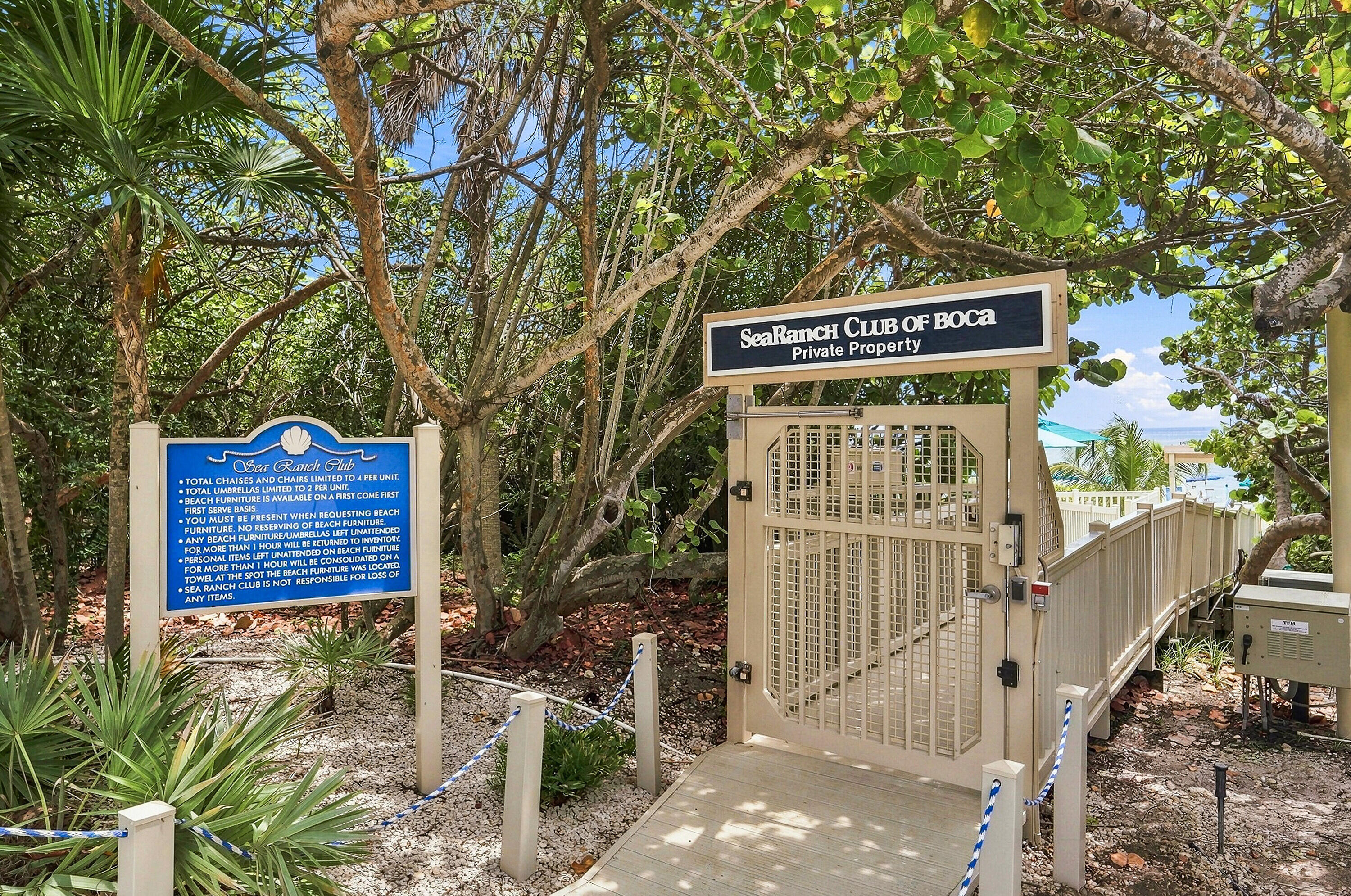 4101 North Ocean Boulevard Boca Raton, FL 33431 - Photo 34 of 40 Beach Club Entrance