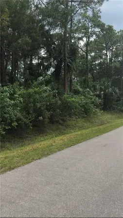 a view of a field with outside view