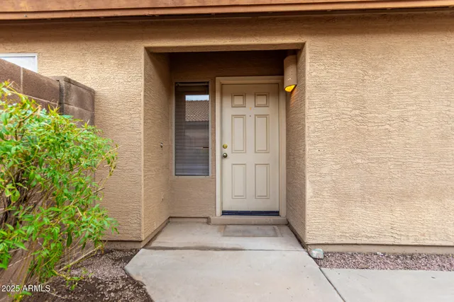 a view of front door of house