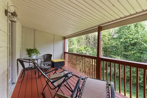 a outdoor view with a sitting space
