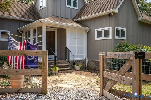 a front view of a house
