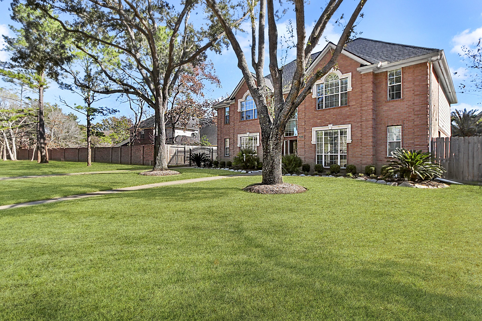 803 Chisel Point Drive Houston, TX 77094 - Photo 36 of 36 a view of a house with a yard