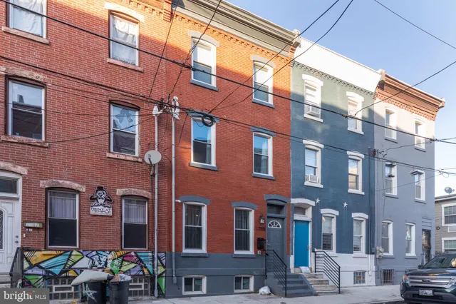 a front view of a multi story building