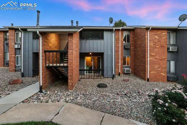 a view of a house with a patio