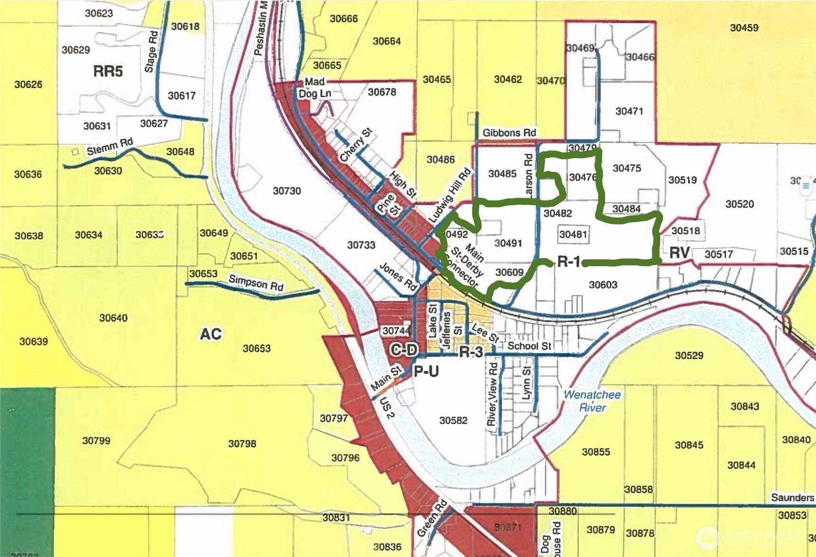 8480 Larson Road Peshastin, WA 98847 - Photo 4 of 10 a view of a swimming pool with a large window and potted plants