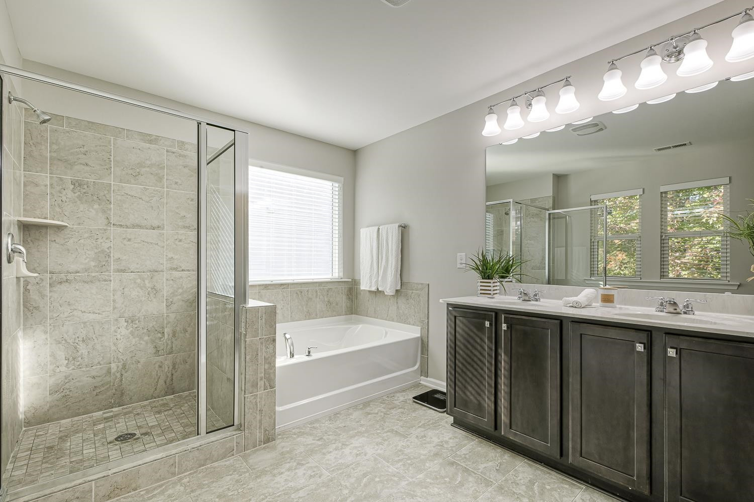 5705 Spring Glen Lane Raleigh, NC 27616 - Photo 28 of 39 Owner's Full Bath - Double Vanity