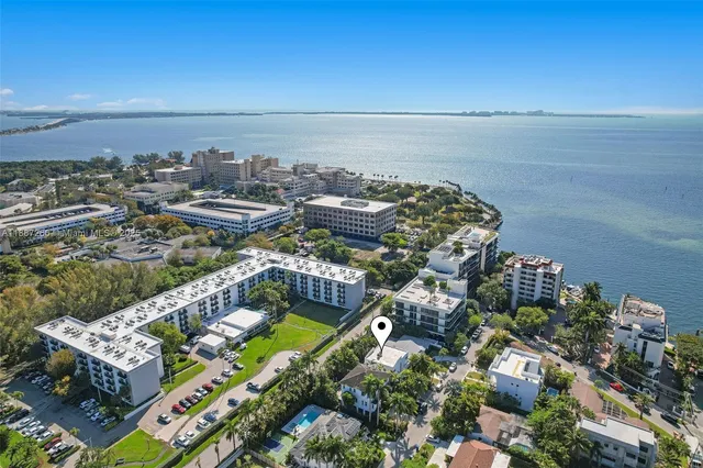 an aerial view of a city