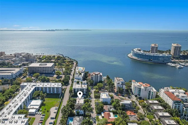 a view of a city with ocean view