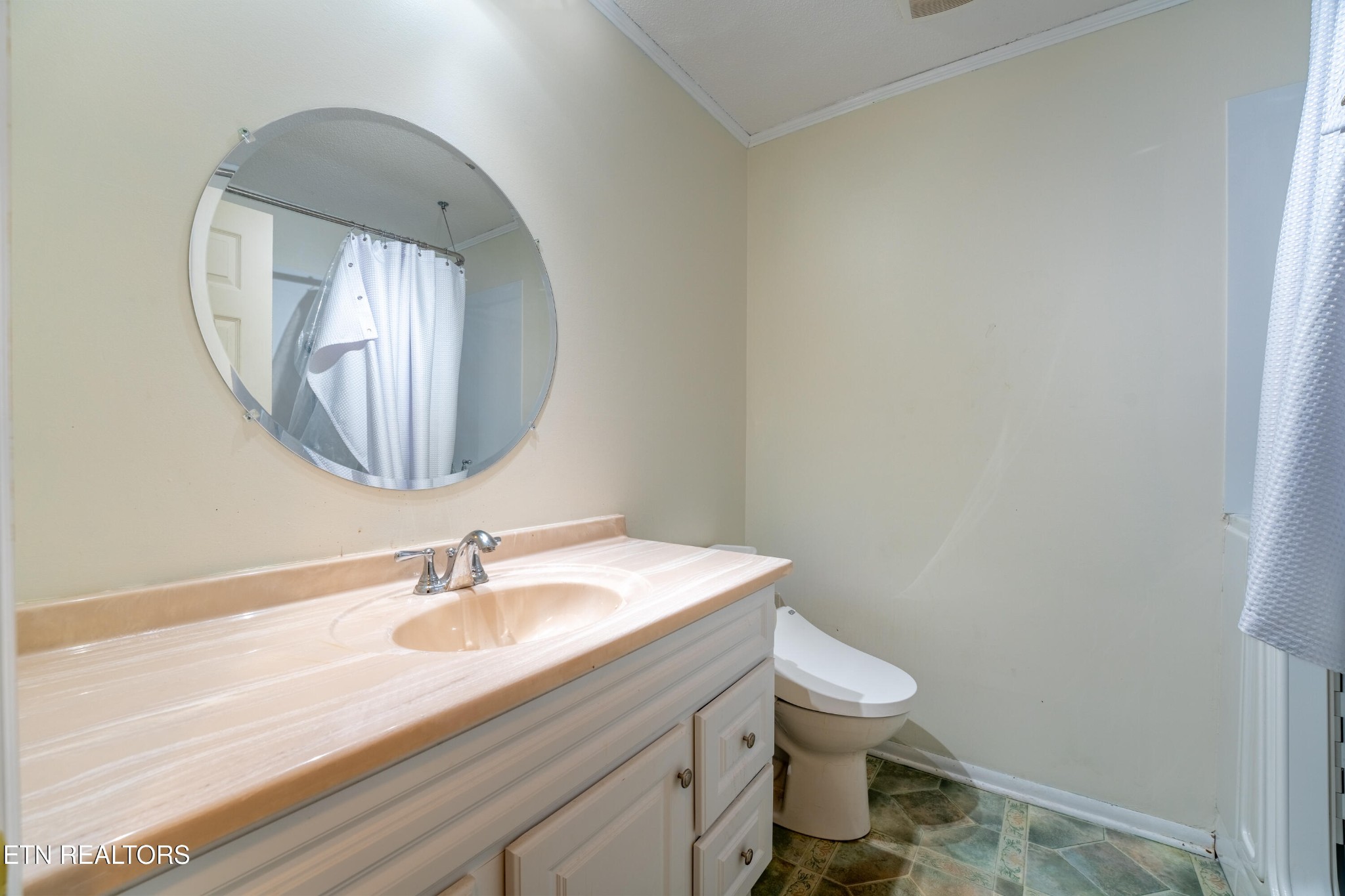 7725 Cranley Road Powell, TN 37849 - Photo 10 of 43 a bathroom with a sink a toilet and a mirror