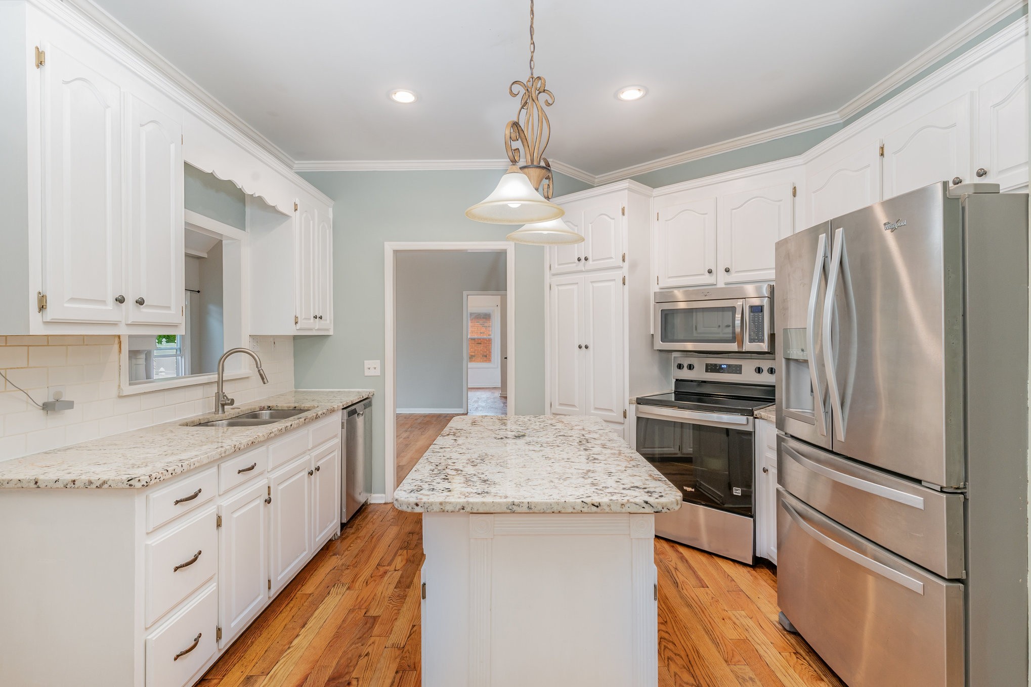 2822 Apache Moon Terrace Murfreesboro, TN 37127 - Photo 1 of 31 a kitchen with a sink stainless steel appliances and white cabinets