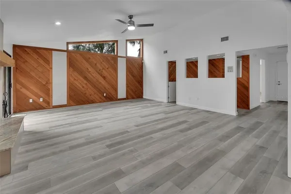 a view of an empty room