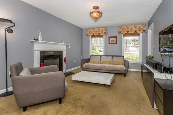226 Daniels Street Franklin, MA 02038 - Photo 12 of 24 a living room with furniture and a fireplace