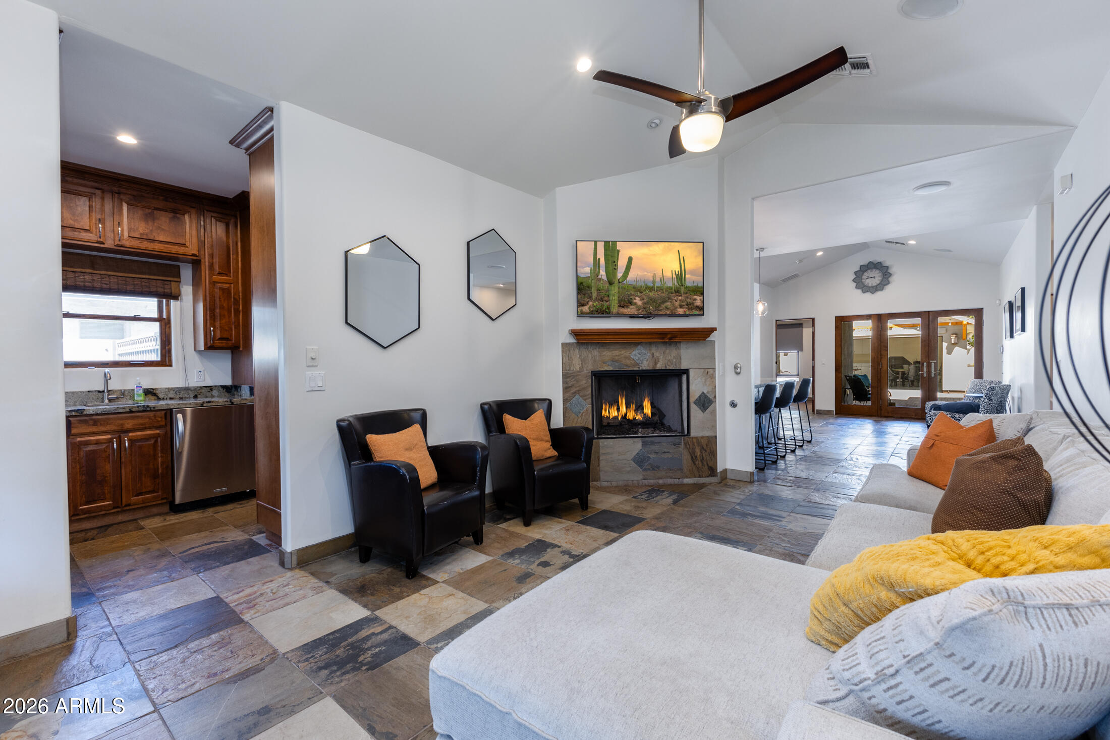 2517 North 8th Street Phoenix, AZ 85006 - Photo 5 of 48 a living room with furniture and a fireplace