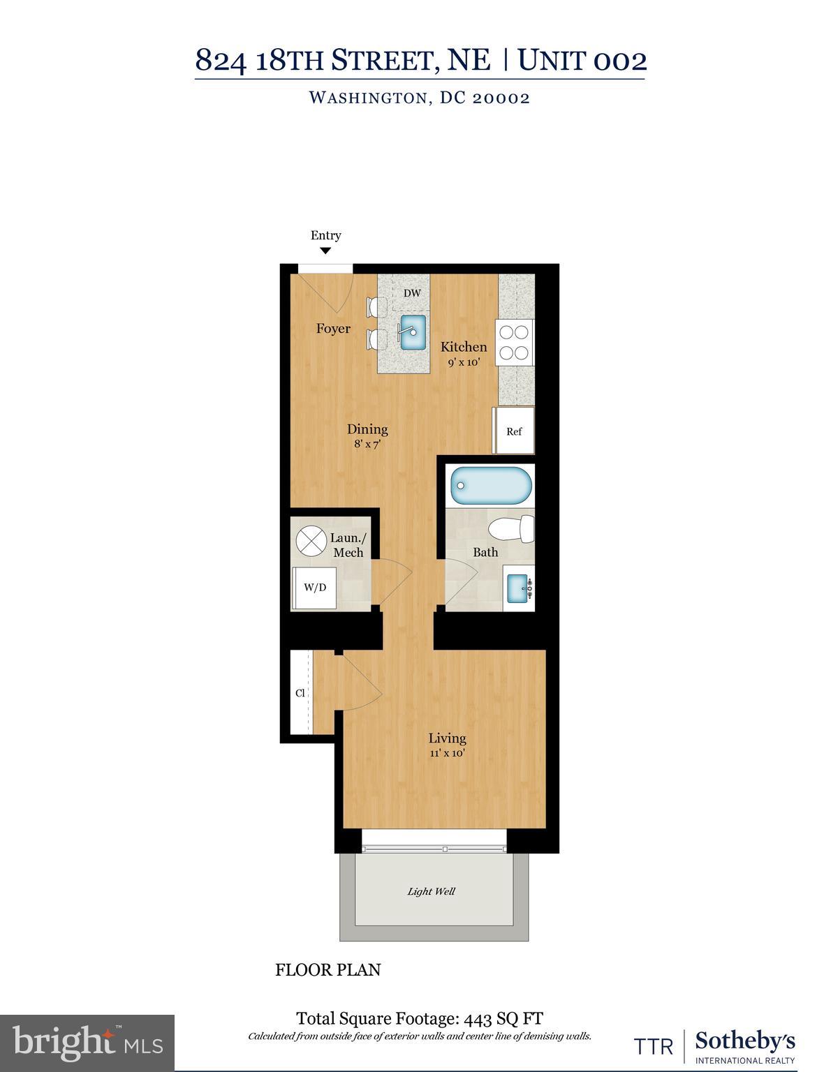 824 18th Street Northeast, Unit 2 Washington, DC 20002 - Photo 3 of 15 a picture of a bench in front of a wall