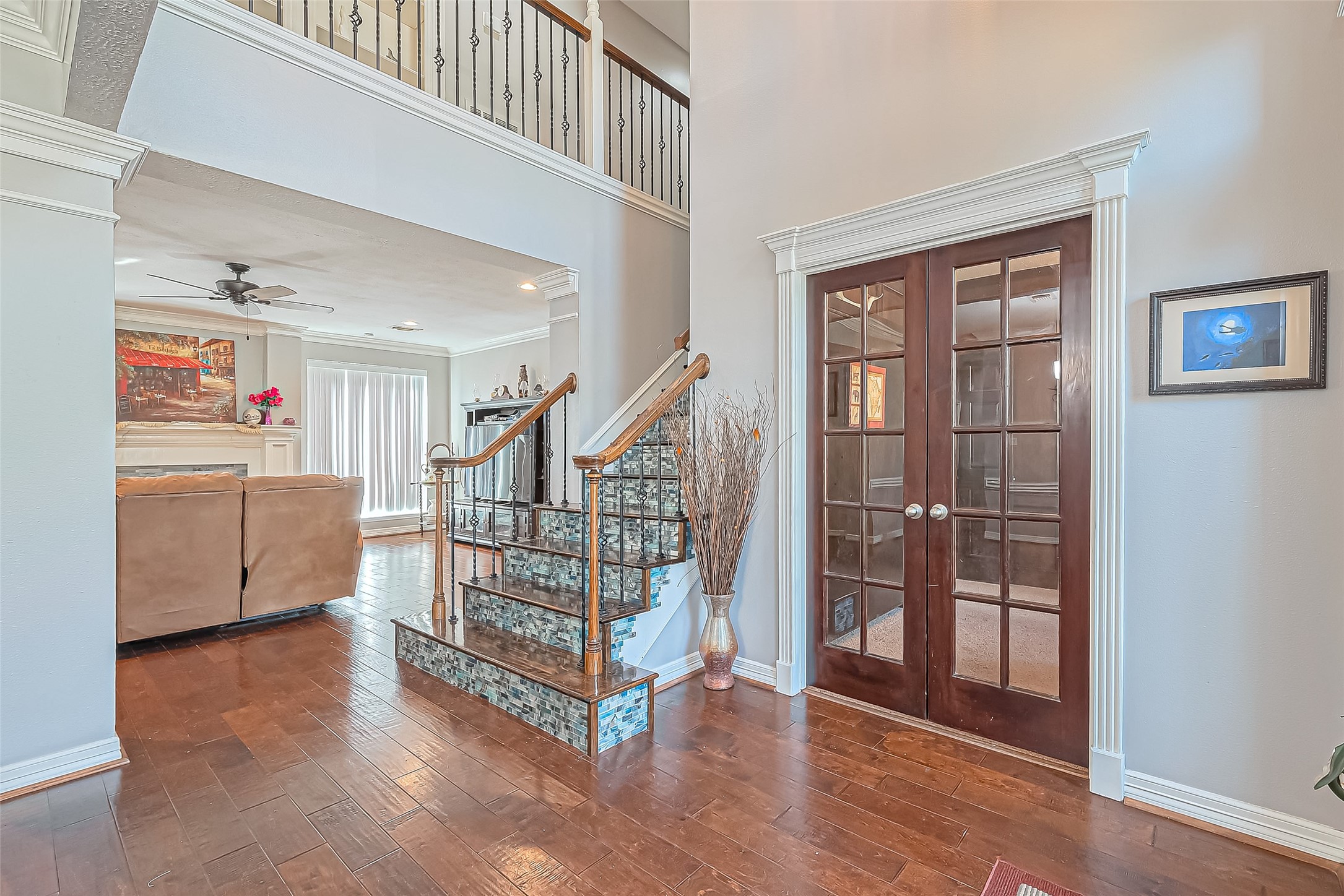 5803 Slashwood Lane Spring, TX 77379 - Photo 8 of 46 Welcoming entry to the office with elegant double doors.