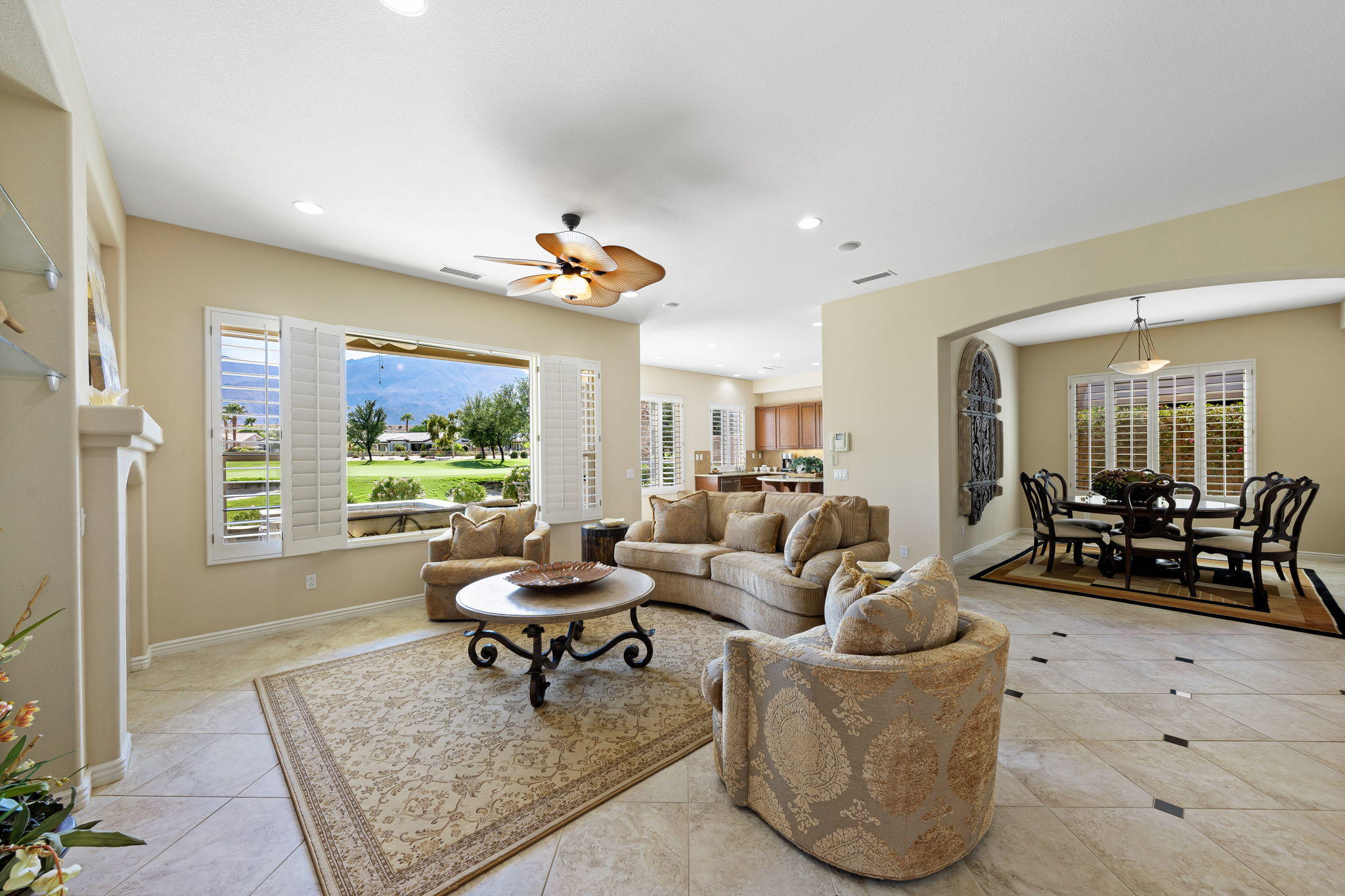 81189 Red Rock Road La Quinta, CA 92253 - Photo 11 of 85 a living room with furniture and a large window
