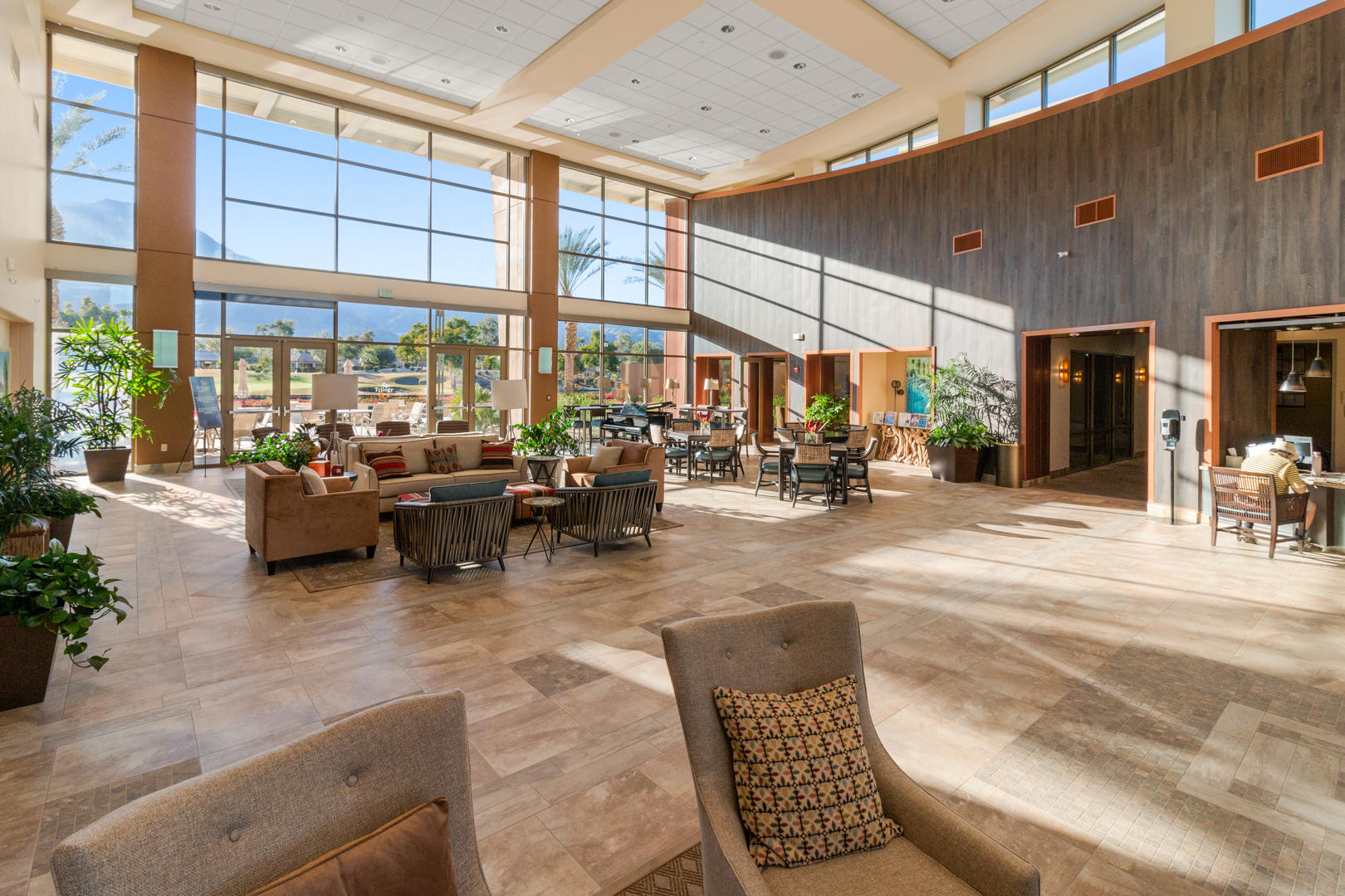 81189 Red Rock Road La Quinta, CA 92253 - Photo 48 of 85 a lobby with furniture and floor to ceiling window