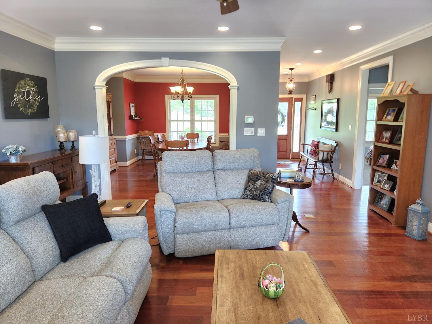 623 Two Bid Road Evington, VA 24550 - Photo 20 of 97 a living room with furniture and wooden floor