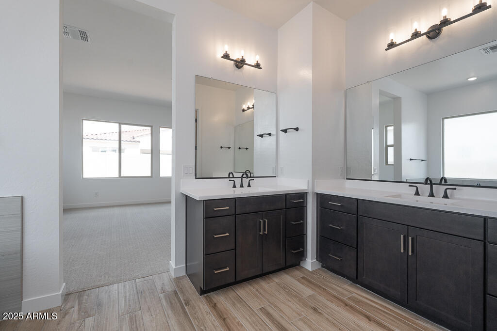 800 West J. Waltz Way Apache Junction, AZ 85120 - Photo 11 of 22 a spacious bathroom with a double vanity sink and mirror