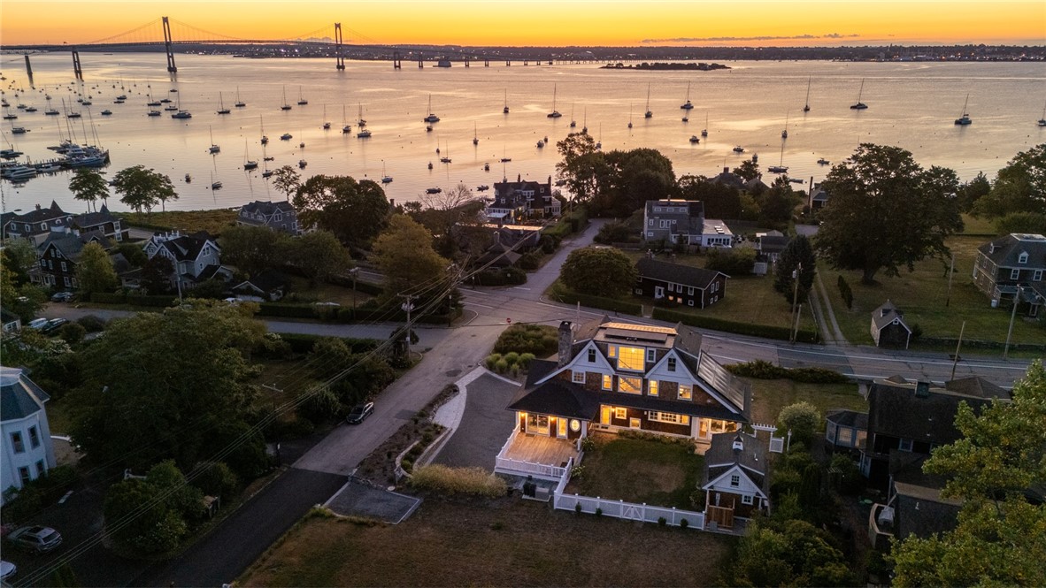30 Walcott Avenue Jamestown, RI 02835 - Photo 49 of 50 Aerial view at sunrise