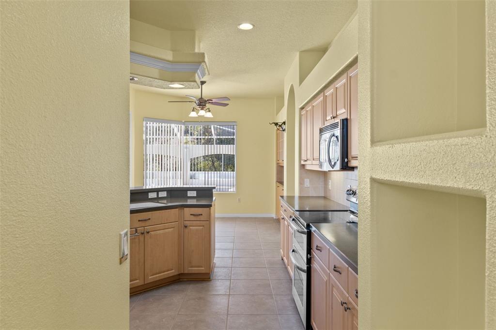 10130 Lazy Days Court Weeki Wachee, FL 34613 - Photo 19 of 85 a kitchen with stainless steel appliances a sink and cabinets