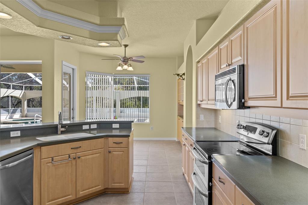 10130 Lazy Days Court Weeki Wachee, FL 34613 - Photo 20 of 85 a kitchen that has a sink and a stove