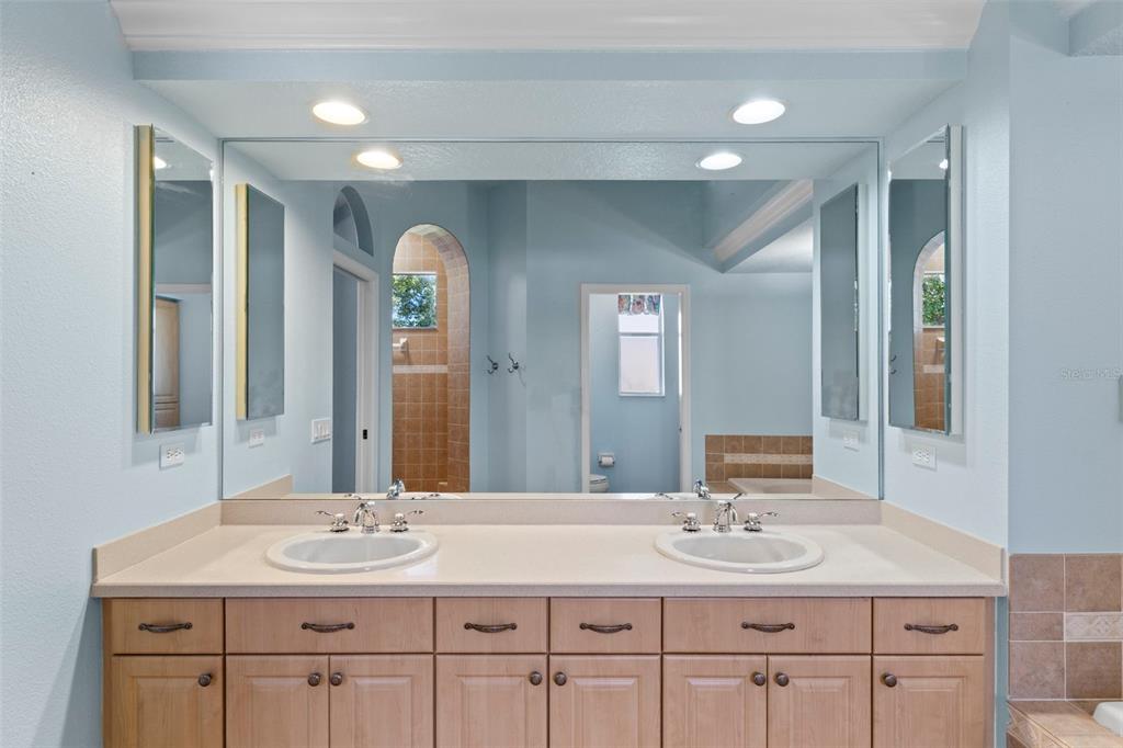 10130 Lazy Days Court Weeki Wachee, FL 34613 - Photo 33 of 85 a bathroom with a sink and a mirror