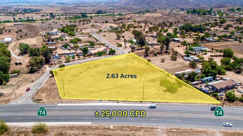 an aerial view of a swimming pool