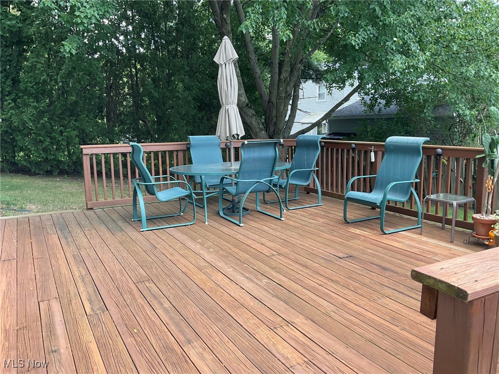 2478 Barrington Road Akron, OH 44333 - Photo 22 of 23 Enjoy beautiful summer evenings on the large deck overlooking the peaceful backyard